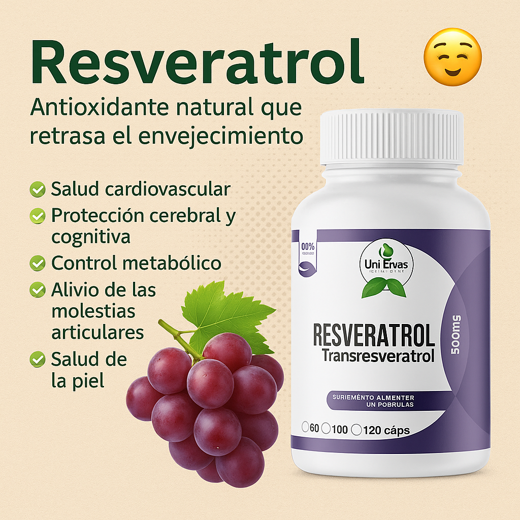 Resveratrol - La juventud en cápsulas. 🍇