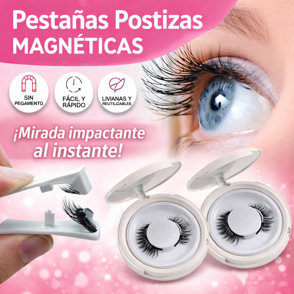 🧲 Pestañas Magnéticas sin Pegamento – Aplicación Rápida y Reutilizables.